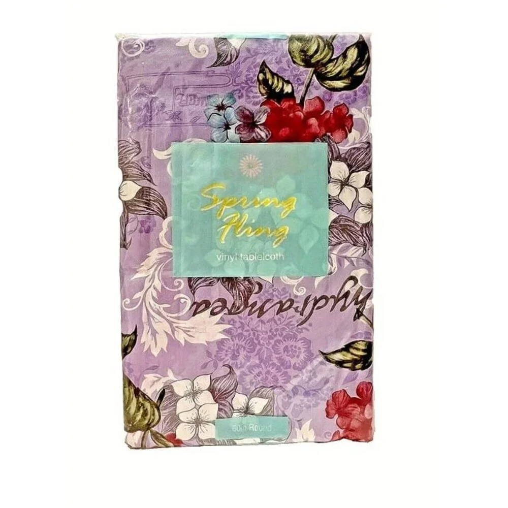 Brand New Vintage SPRING FLING Floral Botanical Vinyl 60